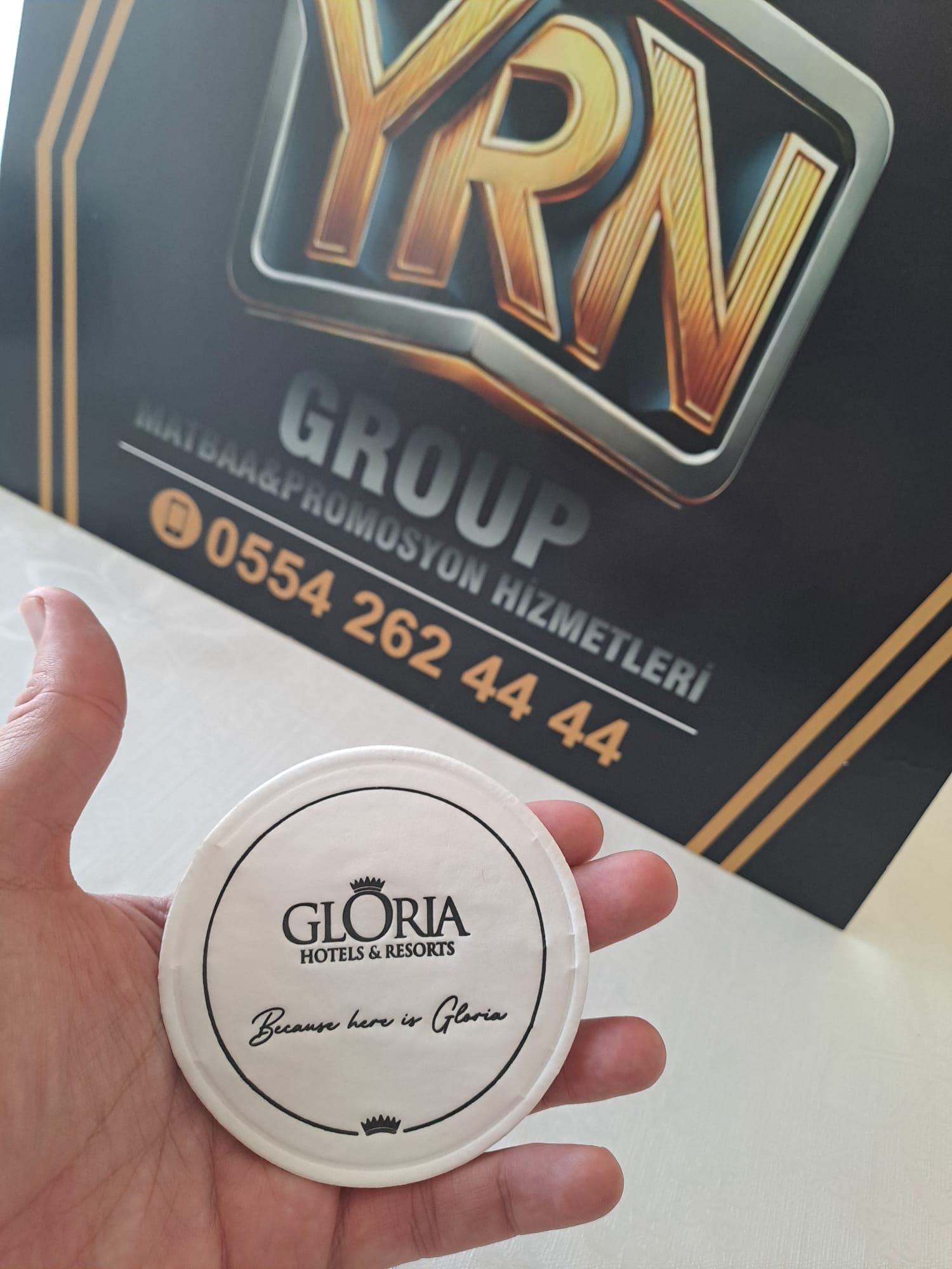 Selülozlu Dole Bardak Altlığı